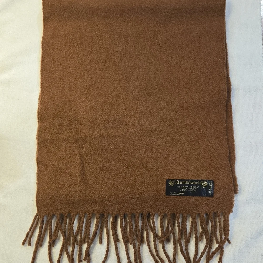 ​100% Virgin Wool Scarf - Classic Camel Tan - Winter Essential